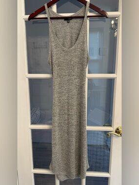 ARITZIA WILFRED FREE Women’s Gray Scoop Neck Open Back Sleeveless Casual Dress